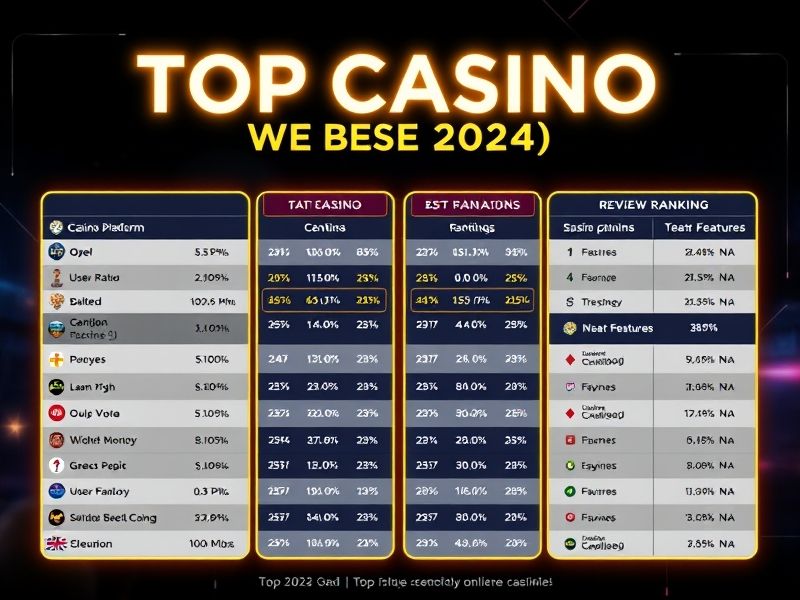 Explore expert reviews and rankings of the top casino websites. Find the best online gambling platforms for slots, table games, live dealers, and more with detailed guides and up-to-date information.